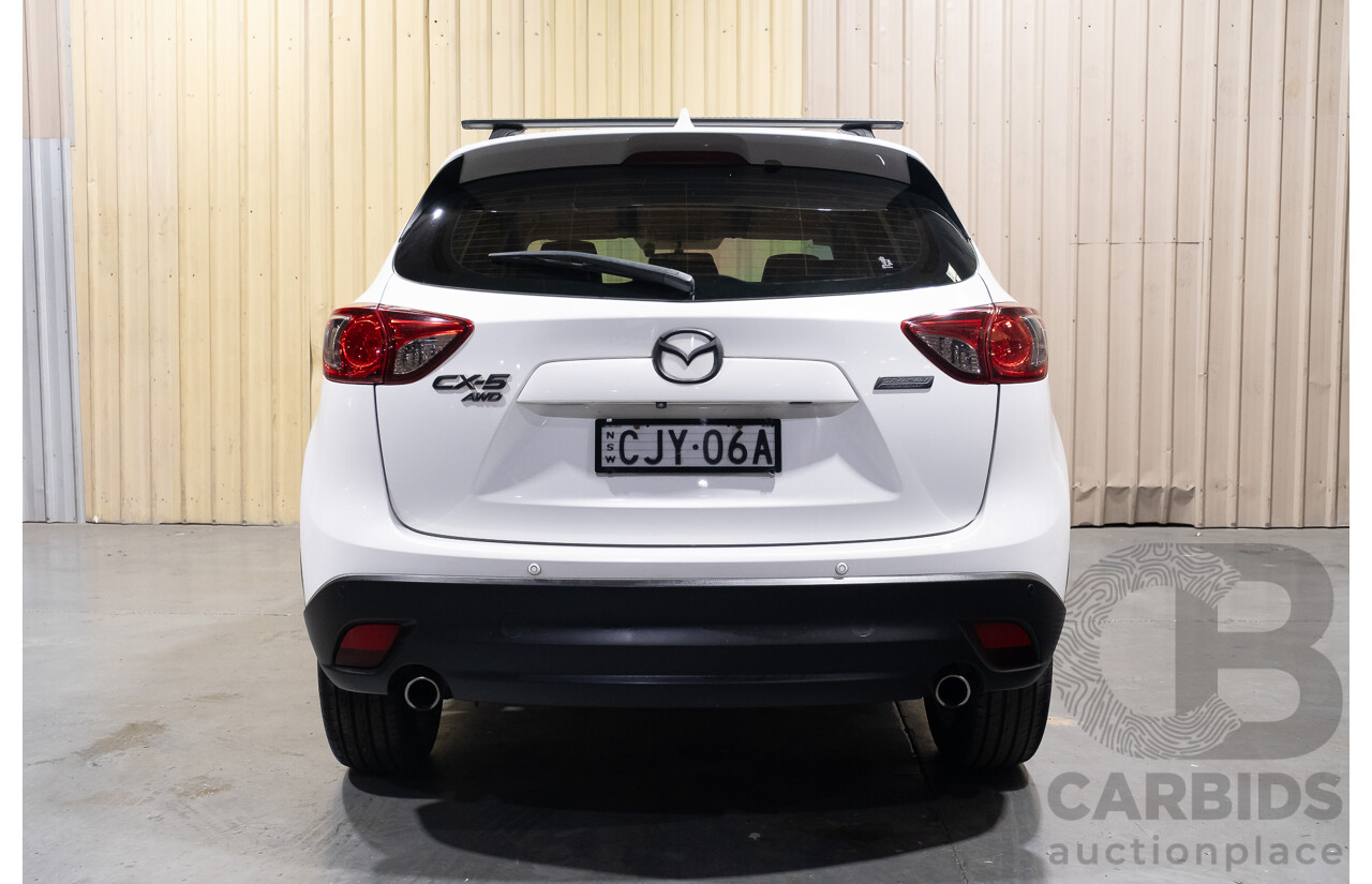 12/2012 Mazda CX-5 Grand Tourer (4x4) 4d Wagon White Turbo Diesel 2.2L