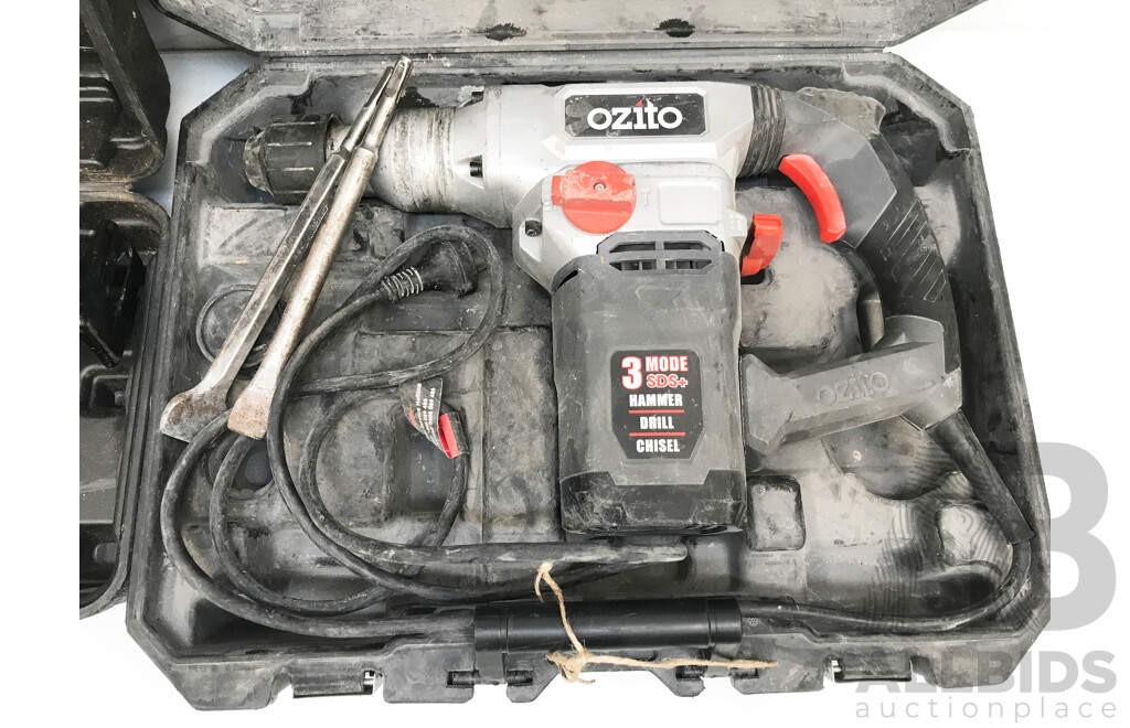 OZITO Rotary Hammer Drill and Reciprocating Saw