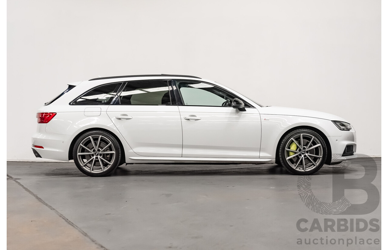 07/2017 Audi A4 S Line Avant Quattro (AWD) B9 8W MY18 4d Wagon White Turbo 2.0L