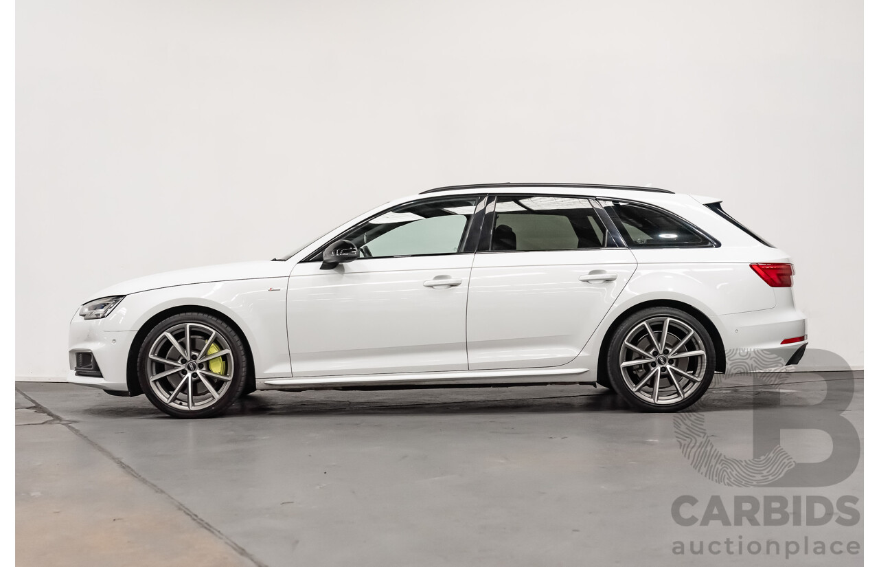 07/2017 Audi A4 S Line Avant Quattro (AWD) B9 8W MY18 4d Wagon White Turbo 2.0L