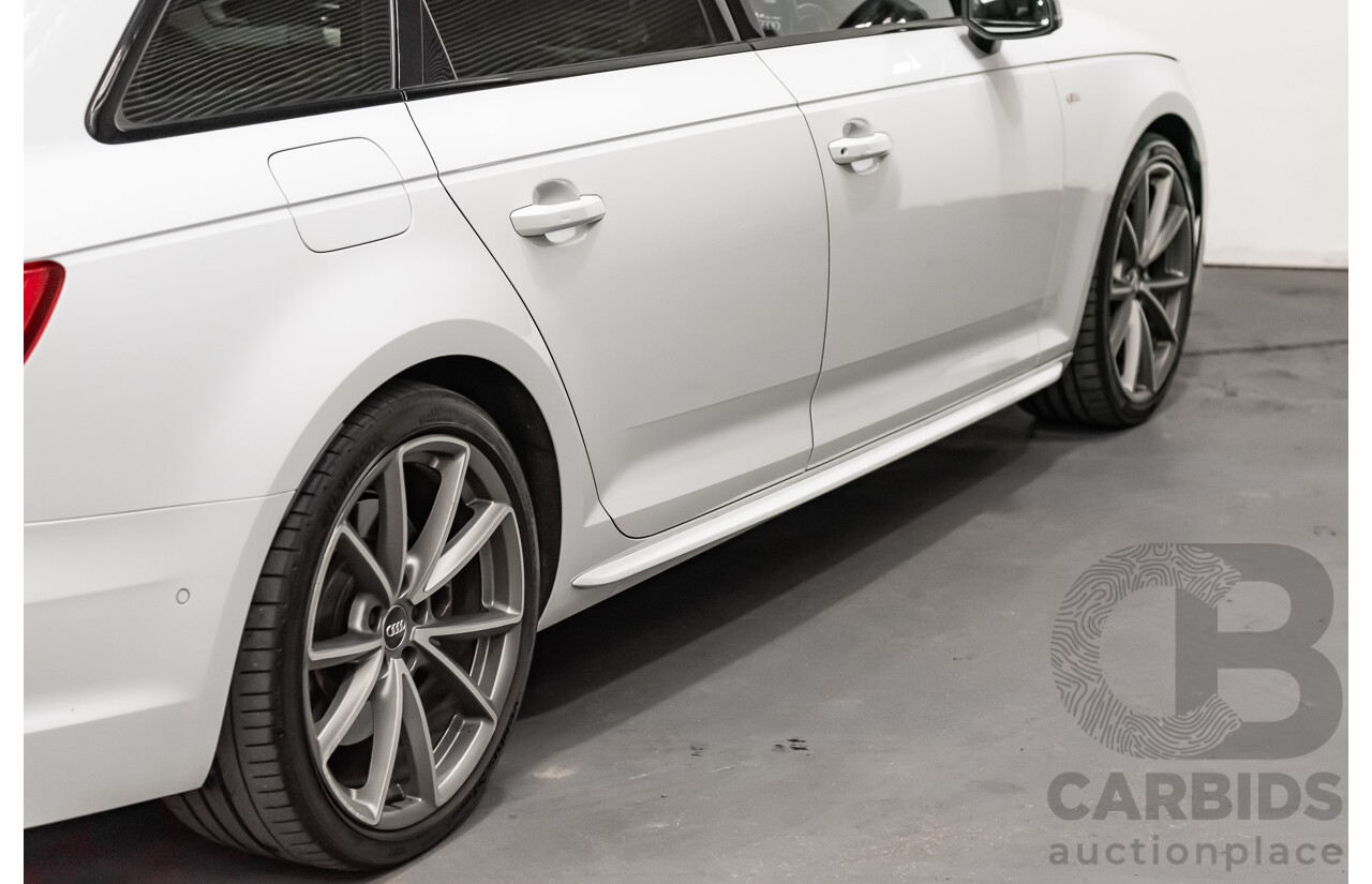 07/2017 Audi A4 S Line Avant Quattro (AWD) B9 8W MY18 4d Wagon White Turbo 2.0L