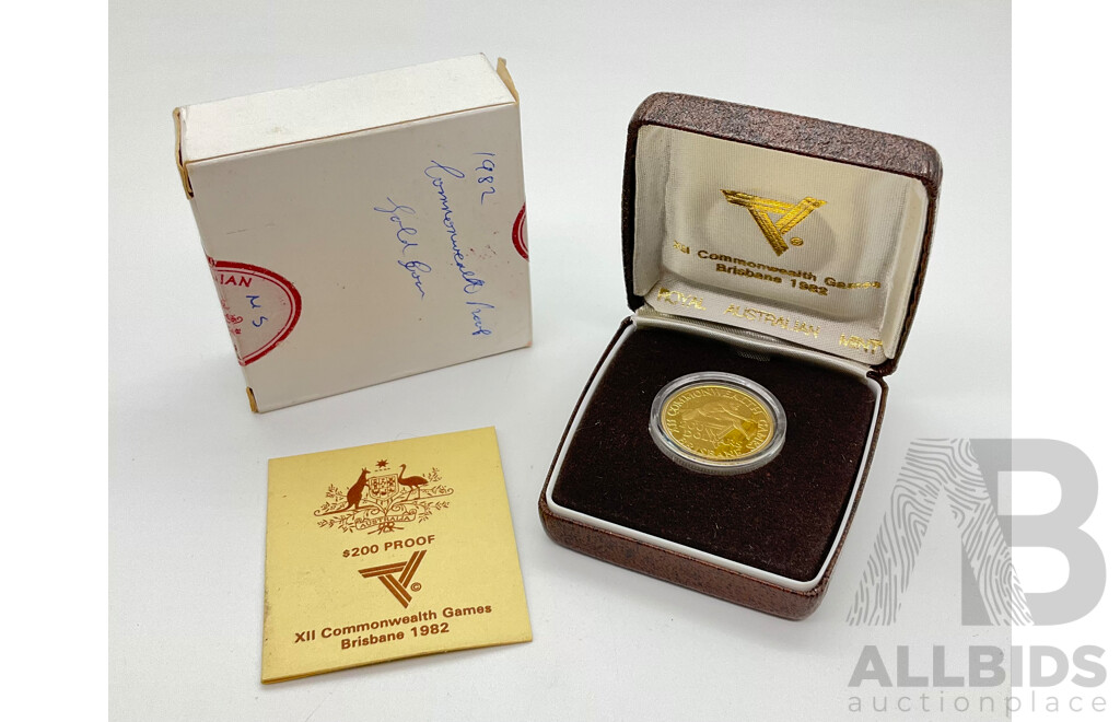 Australian 1982 Two Hundred Dollar Proof Gold Coin .916