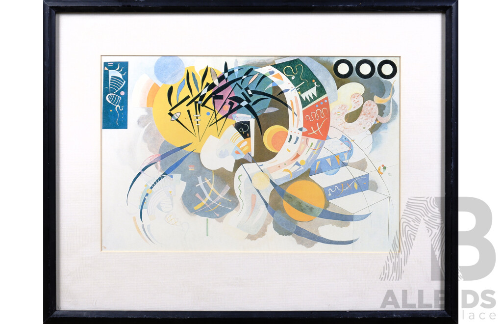 Quantity of Framed Offset Prints Including Kandinsky (4)
