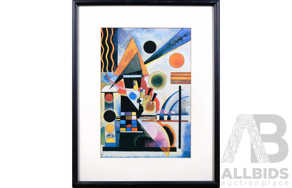Quantity of Framed Offset Prints Including Kandinsky (4)