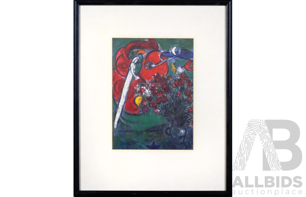 Quantity of Framed Offset Prints Including Chagall (4)