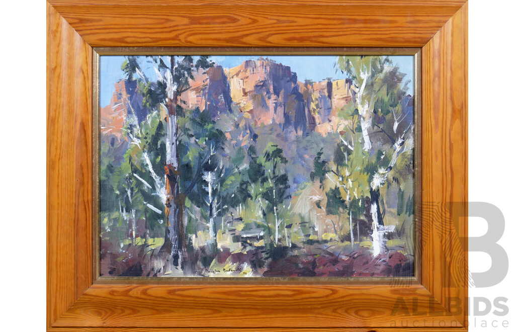 Douglas Badcock (1922-2009, New Zealand), Wolgan Valley - New South Wales 1976, Oil on Canvas on Board
