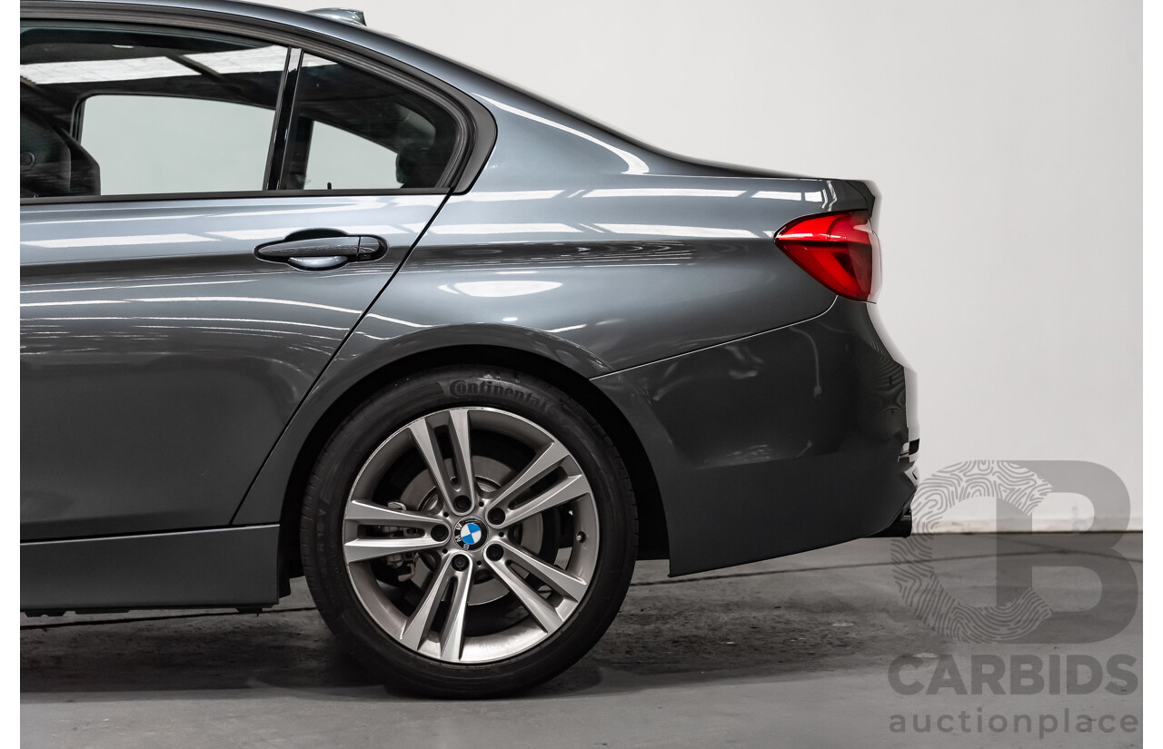 6/2017 BMW 330i Sport Line F30 LCI 4d Sedan Mineral Grey Metallic Turbo 2.0L