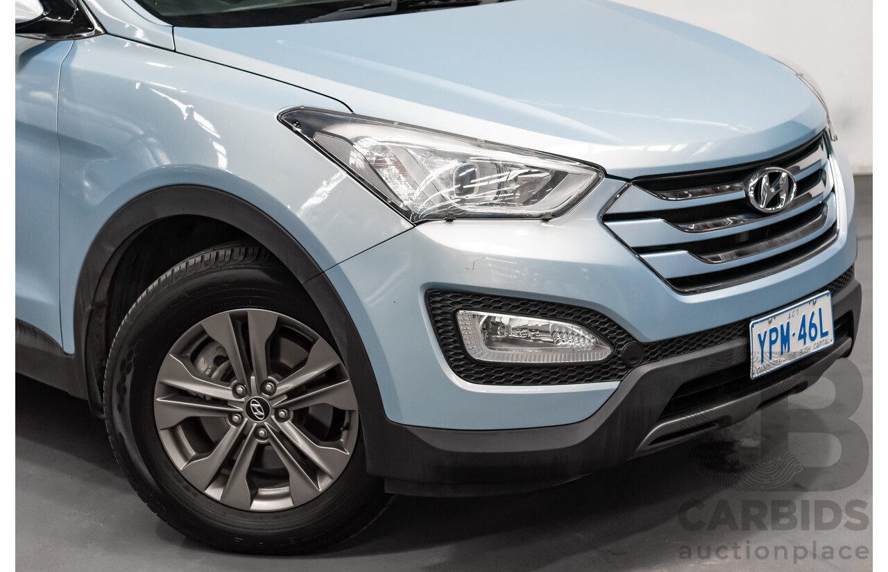 2/2014 Hyundai Santa Fe Active CRDi (4x4) DM 4d Wagon Blue Turbo Diesel 2.2L - 7 Seater