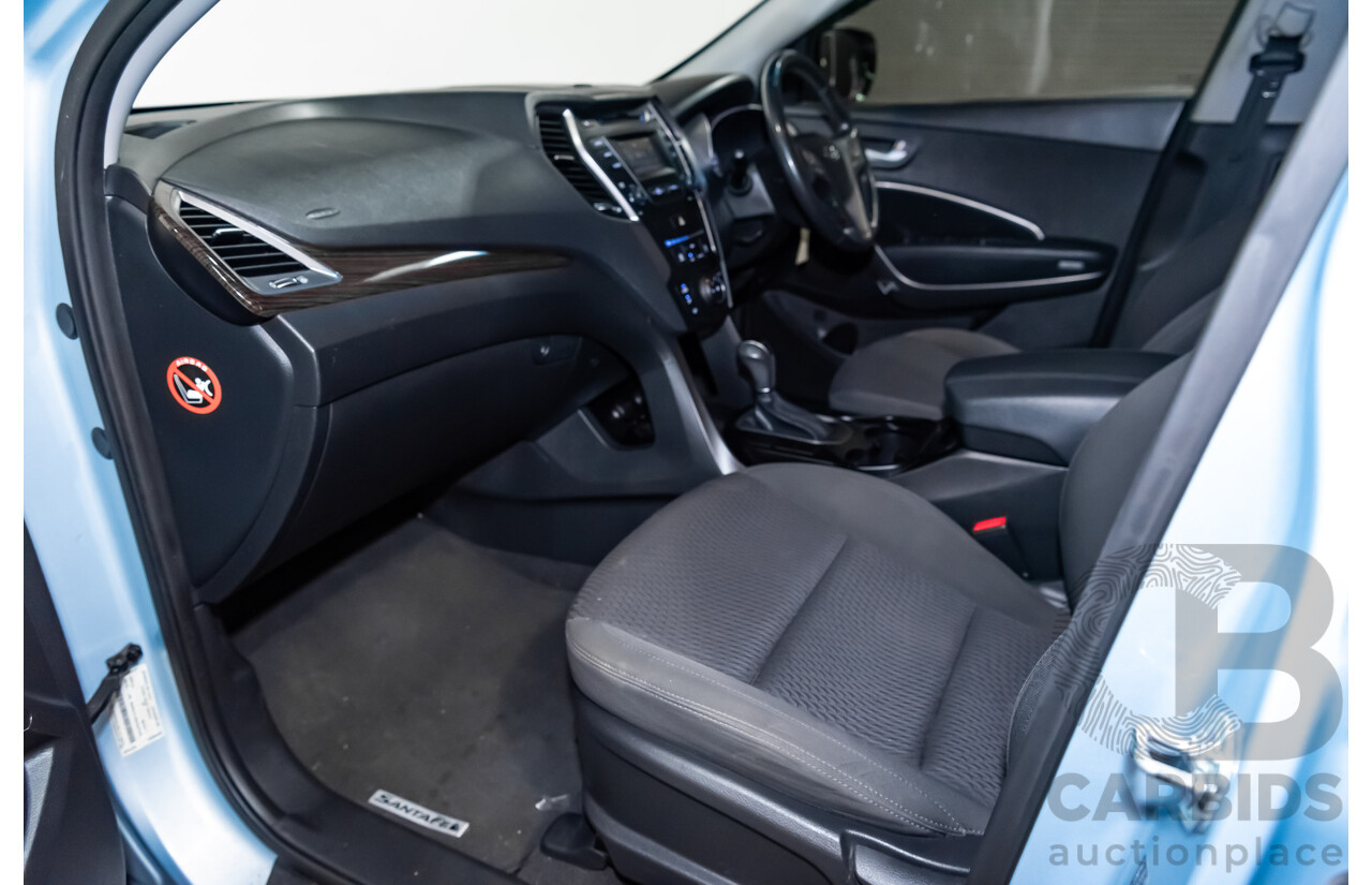 2/2014 Hyundai Santa Fe Active CRDi (4x4) DM 4d Wagon Blue Turbo Diesel 2.2L - 7 Seater