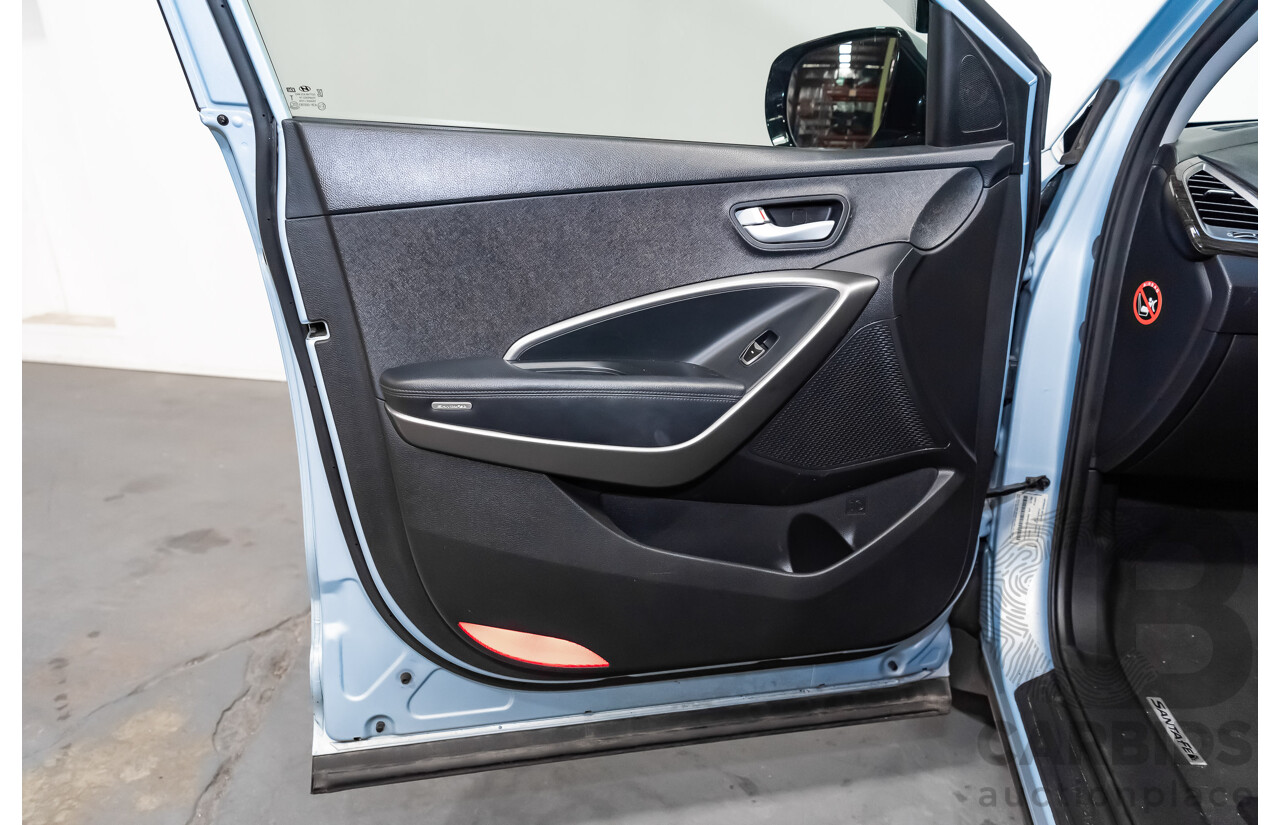 2/2014 Hyundai Santa Fe Active CRDi (4x4) DM 4d Wagon Blue Turbo Diesel 2.2L - 7 Seater