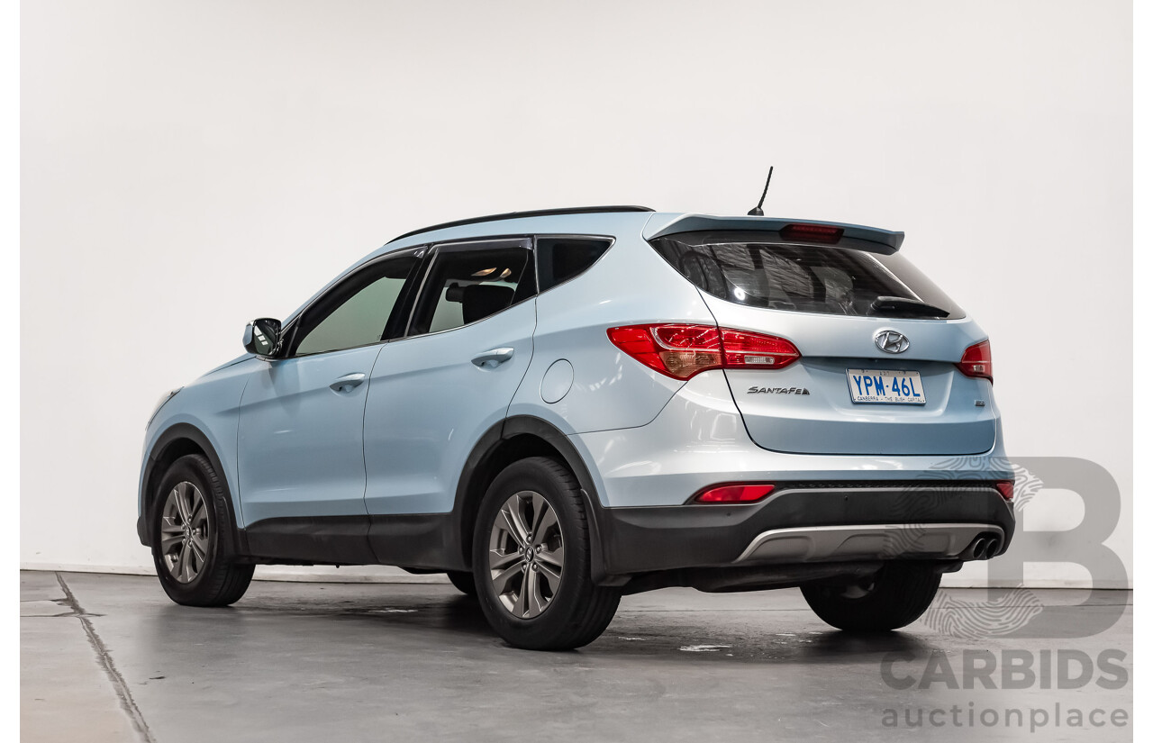 2/2014 Hyundai Santa Fe Active CRDi (4x4) DM 4d Wagon Blue Turbo Diesel 2.2L - 7 Seater