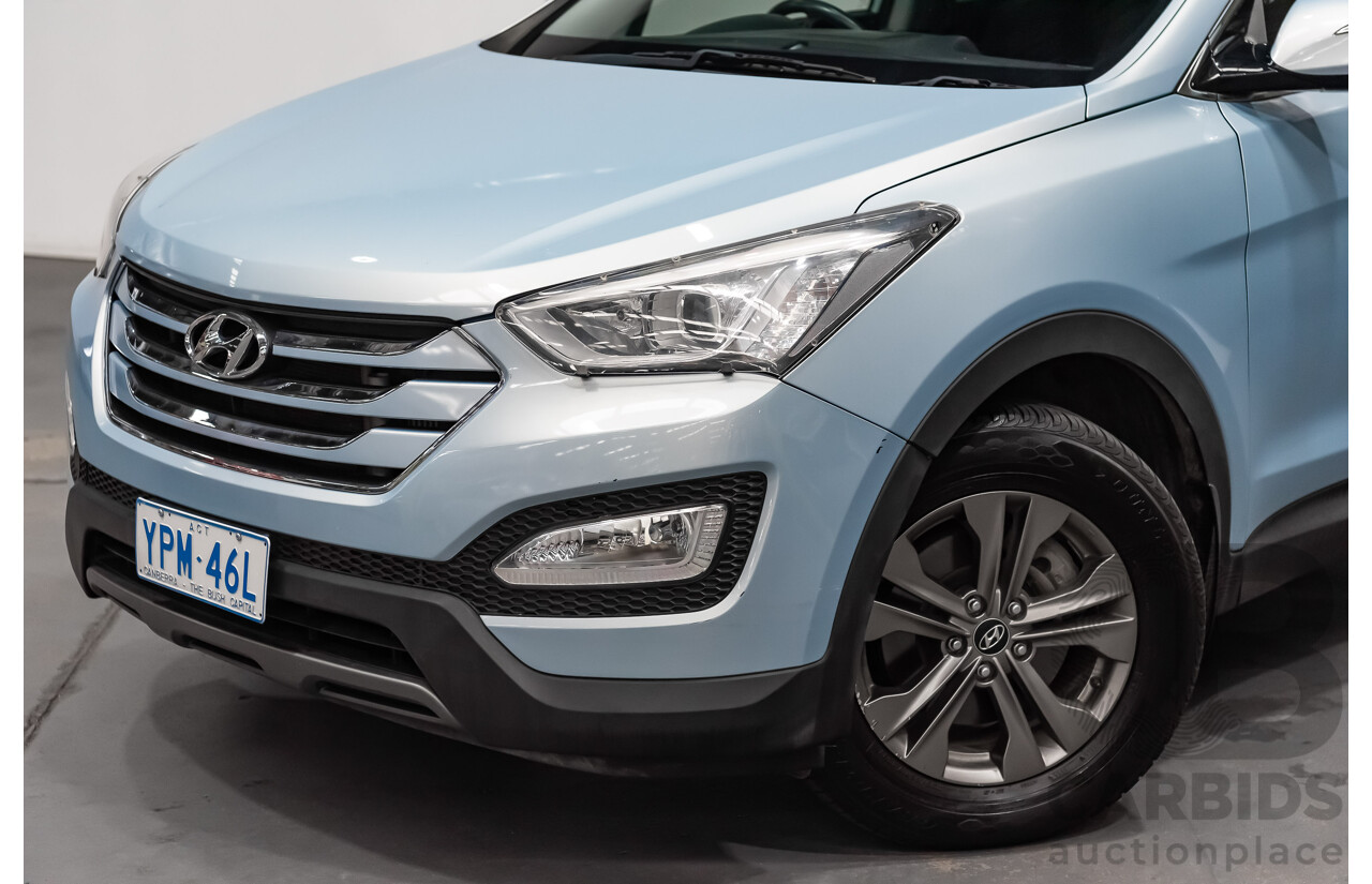 2/2014 Hyundai Santa Fe Active CRDi (4x4) DM 4d Wagon Blue Turbo Diesel 2.2L - 7 Seater