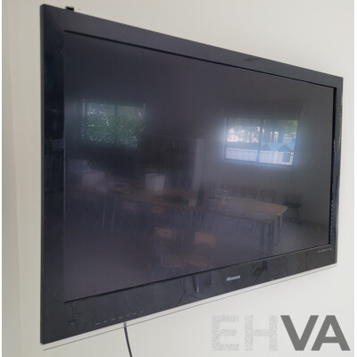 Hisense Wall Mounted Television with LG DVD Players and DVDs