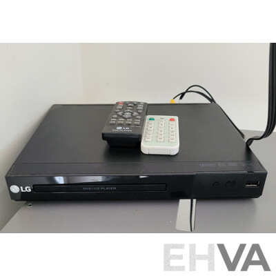 Hisense Wall Mounted Television with LG DVD Players and DVDs