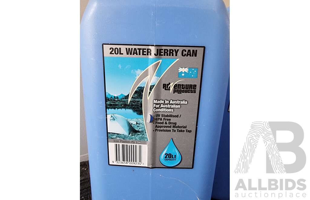 20L Water Jerry Can - Lot of 6