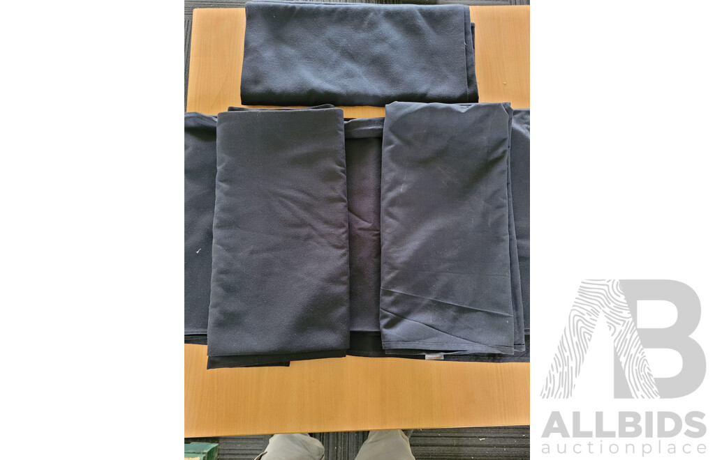 Black Table Cloth 180cm x 180cm - Lot of 4