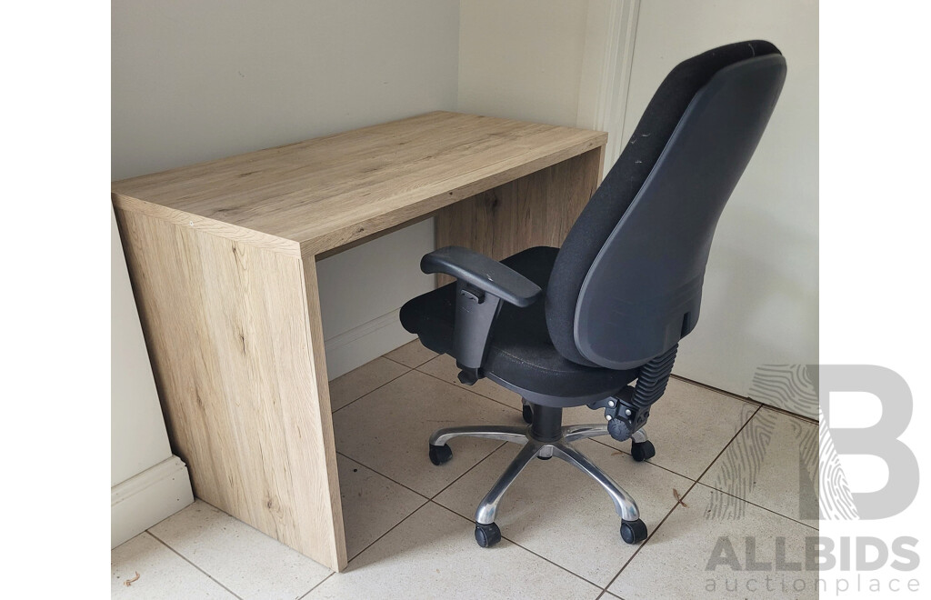 Wooden Office Desk and Chair