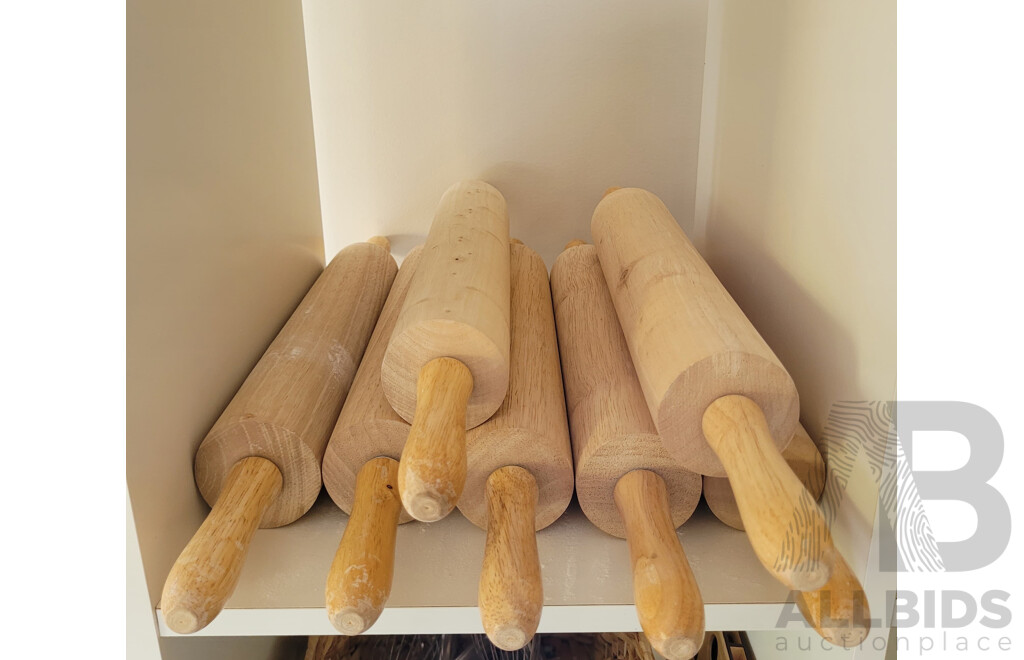 Wooden Rolling Pins - Lot of 7