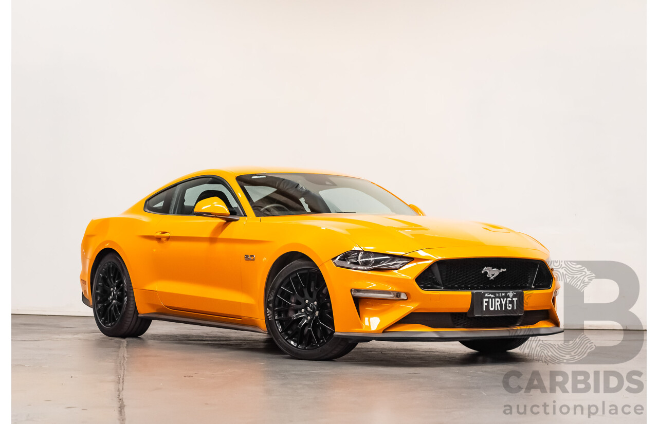 08/2018 Ford Mustang GT Fastback FN MY18 2d Coupe Orange Fury V8 5.0L