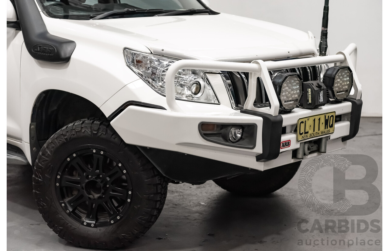 8/2010 Toyota Landcruiser Prado GX (4x4) KDJ150R 4d Wagon White Turbo Diesel 3.0L