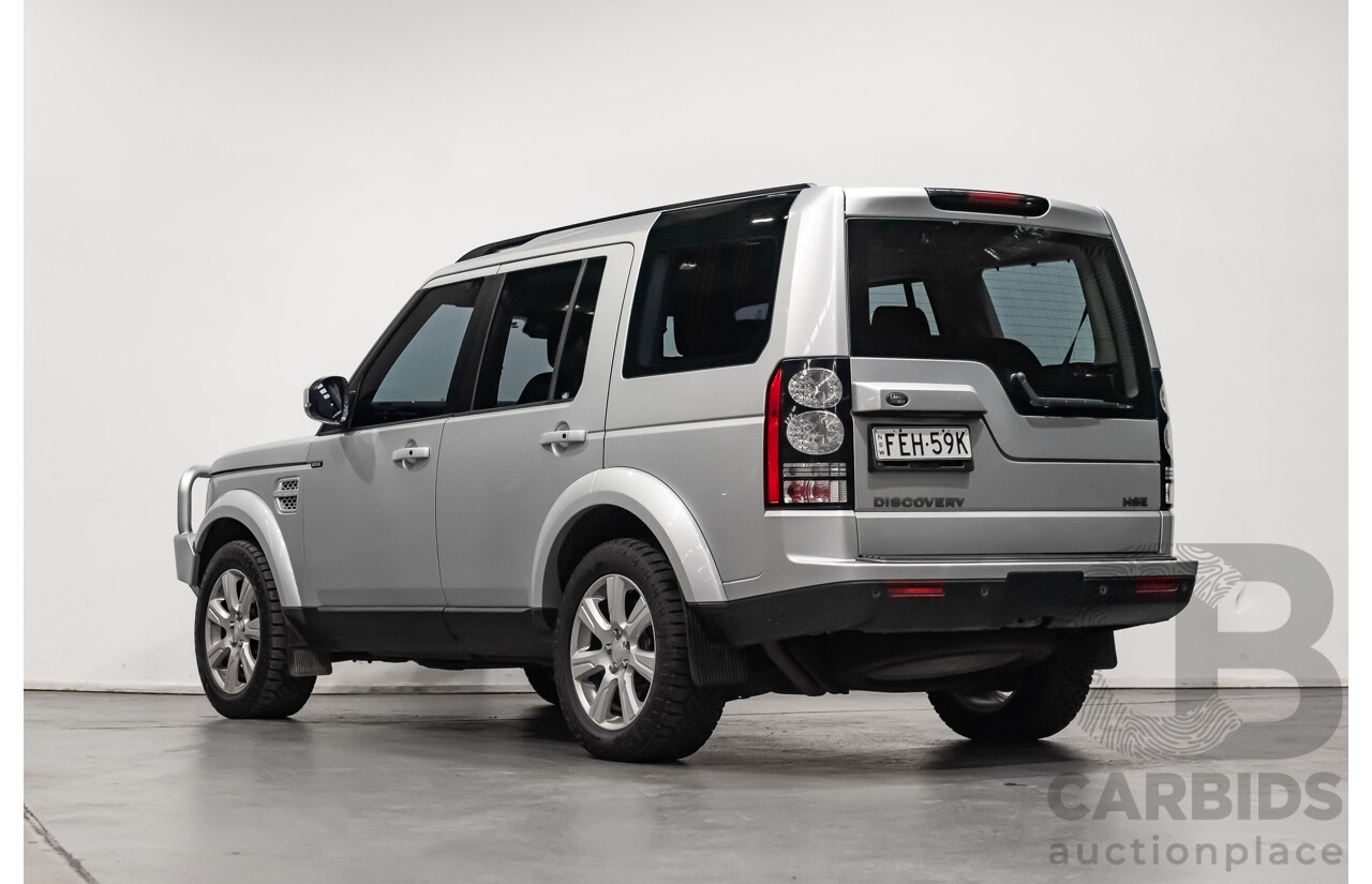 11/2015 Land Rover Discovery 4 3.0 SDV6 HSE (4x4) MY16 4d Wagon Rohdium Silver Twin Turbo Diesel V6 3.0L - 7 Seater