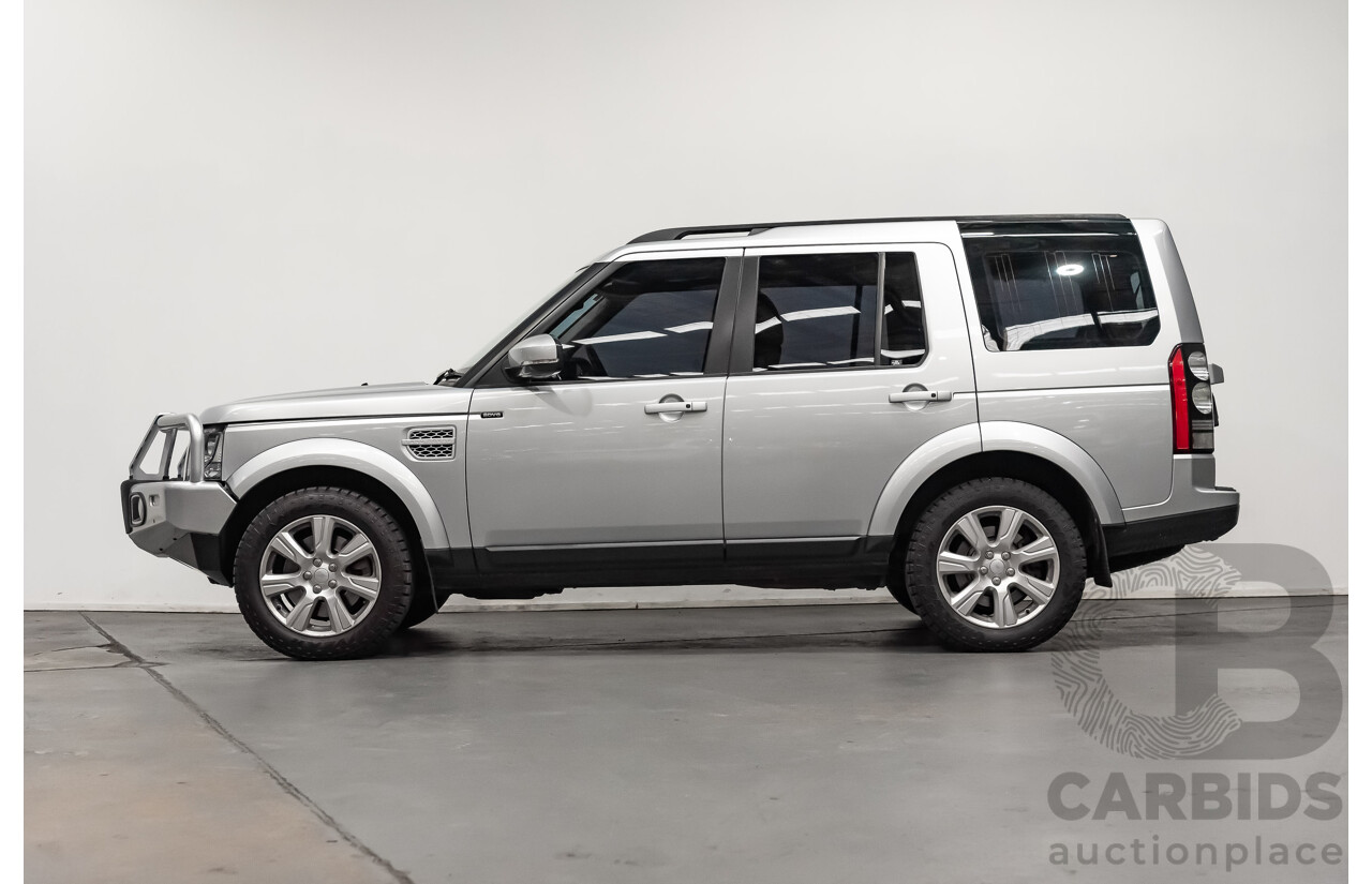 11/2015 Land Rover Discovery 4 3.0 SDV6 HSE (4x4) MY16 4d Wagon Rohdium Silver Twin Turbo Diesel V6 3.0L - 7 Seater