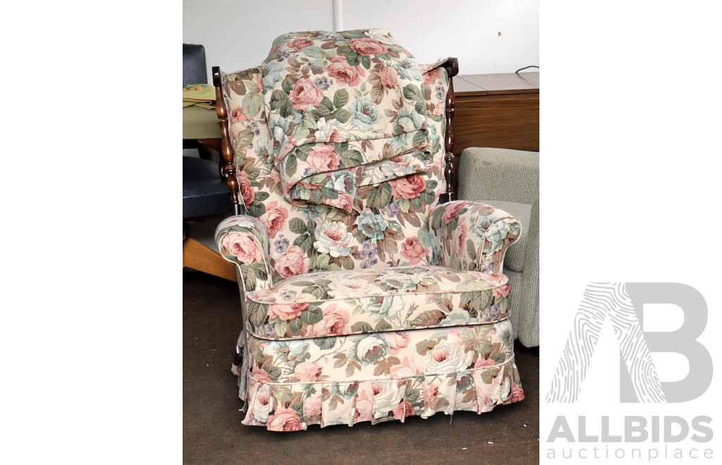 Fabric Upholstered Rocking Chair