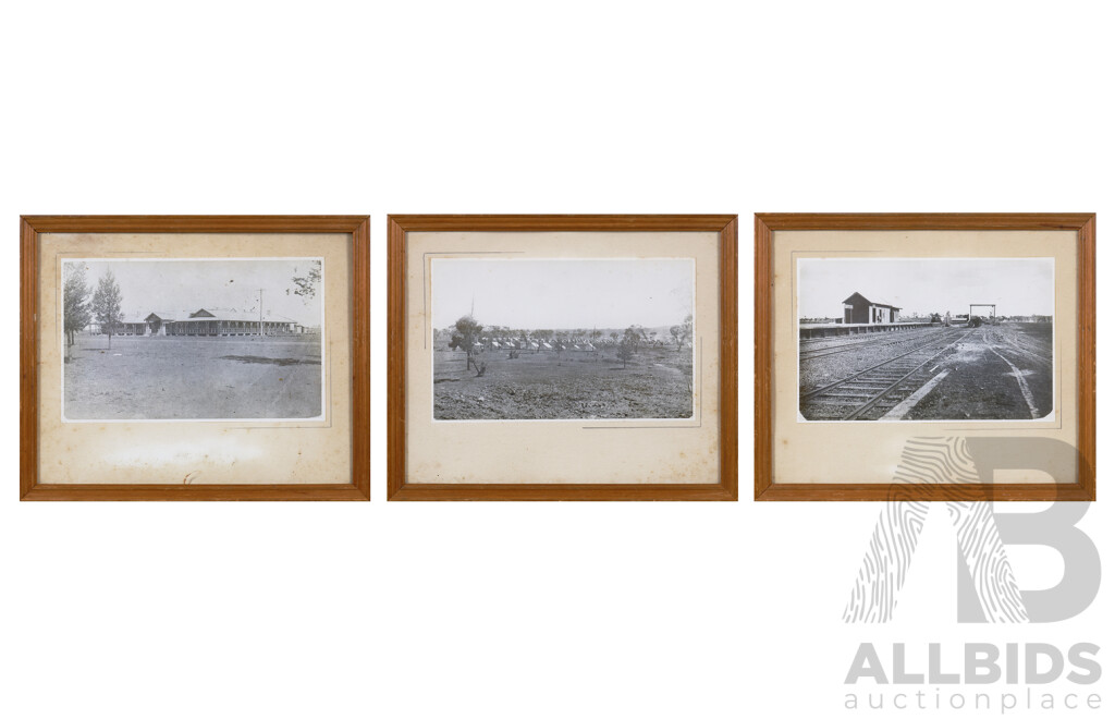 Three Vintage Black and White Photographs of Griffith, NSW 