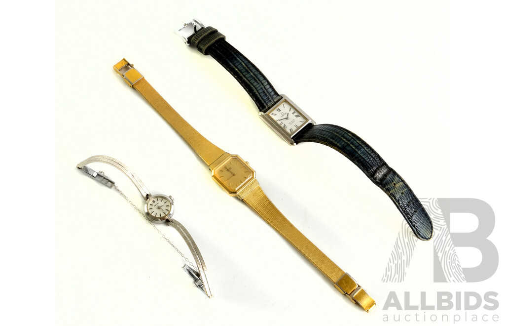 Three Women's Watches, Seiko(2) and Omega