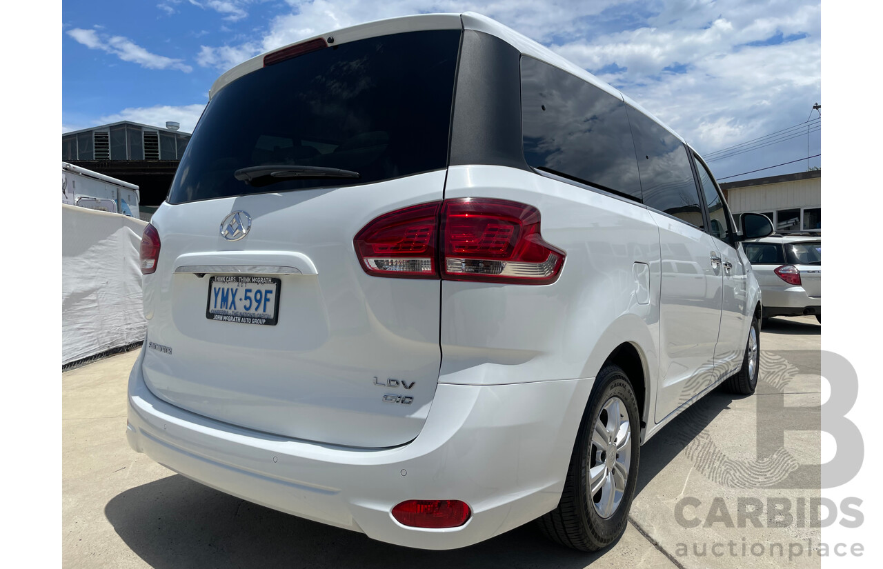 12/18 Ldv G10 (9 SEAT MPV) RWD SV7A 4D Wagon White 2.0L