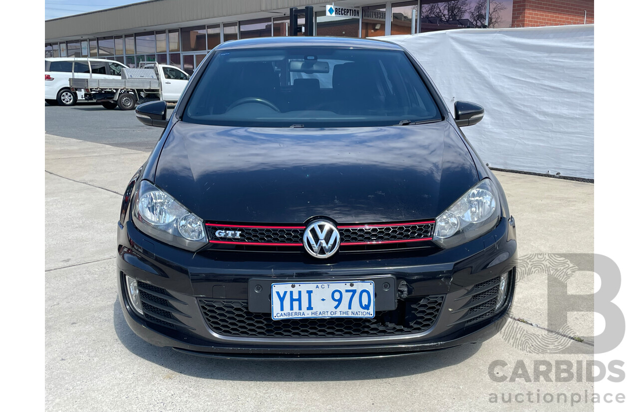 11/10 Volkswagen Golf GTi FWD 1K MY11 5D Hatchback Black 2.0L