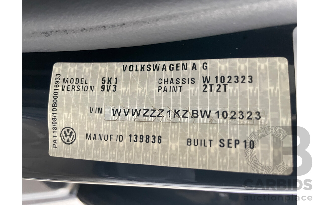 11/10 Volkswagen Golf GTi FWD 1K MY11 5D Hatchback Black 2.0L
