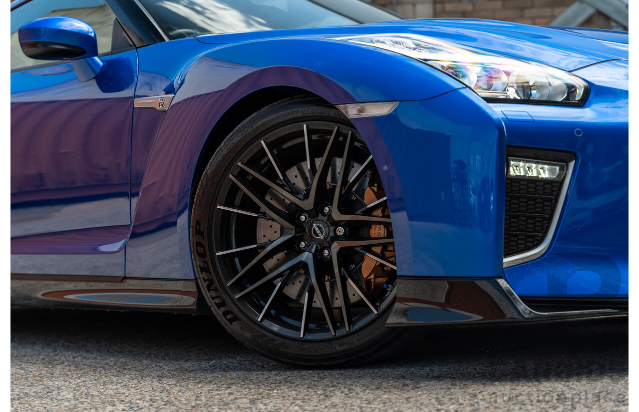 10/2021 Nissan GT-R R35 Premium MY21.5 (AWD) 2d Coupe RCB Bayside Blue Twin Turbo 3.8L