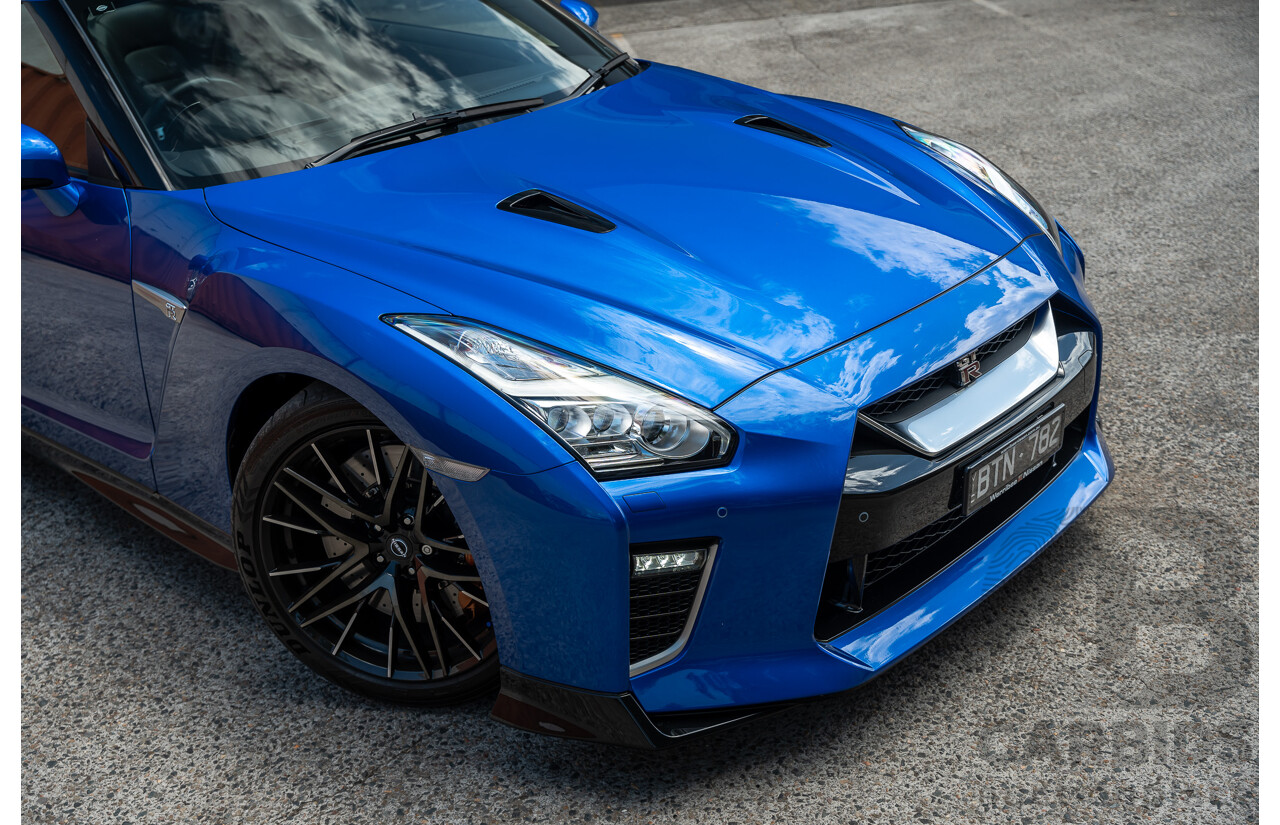 10/2021 Nissan GT-R R35 Premium MY21.5 (AWD) 2d Coupe RCB Bayside Blue Twin Turbo 3.8L