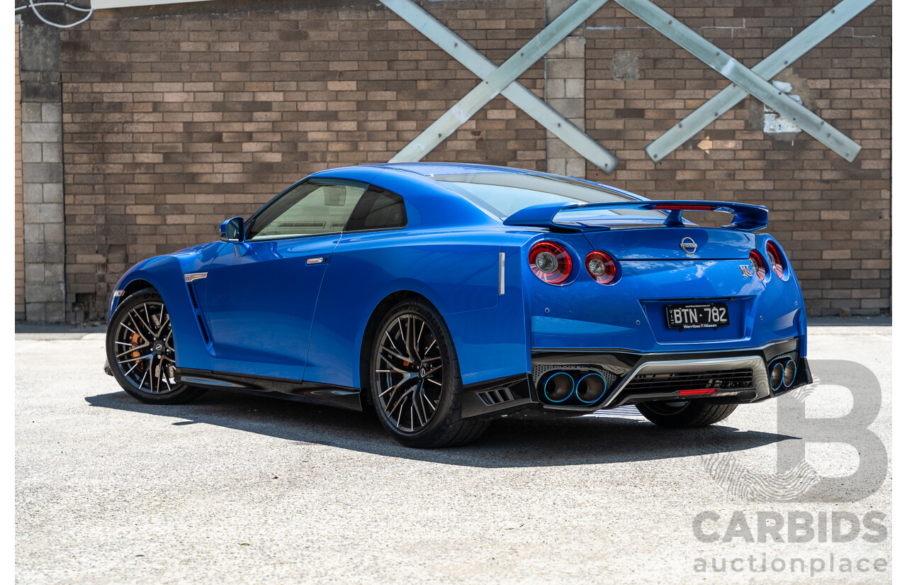 10/2021 Nissan GT-R R35 Premium MY21.5 (AWD) 2d Coupe RCB Bayside Blue Twin Turbo 3.8L