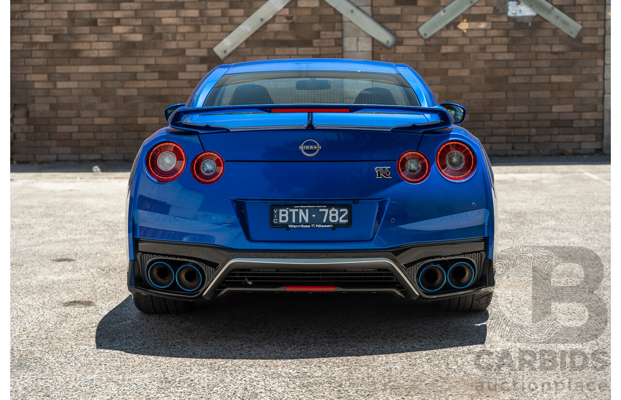 10/2021 Nissan GT-R R35 Premium MY21.5 (AWD) 2d Coupe RCB Bayside Blue Twin Turbo 3.8L