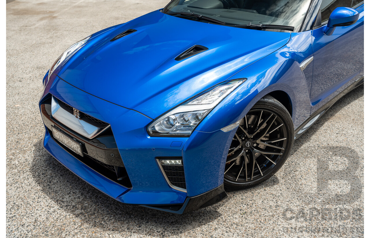 10/2021 Nissan GT-R R35 Premium MY21.5 (AWD) 2d Coupe RCB Bayside Blue Twin Turbo 3.8L