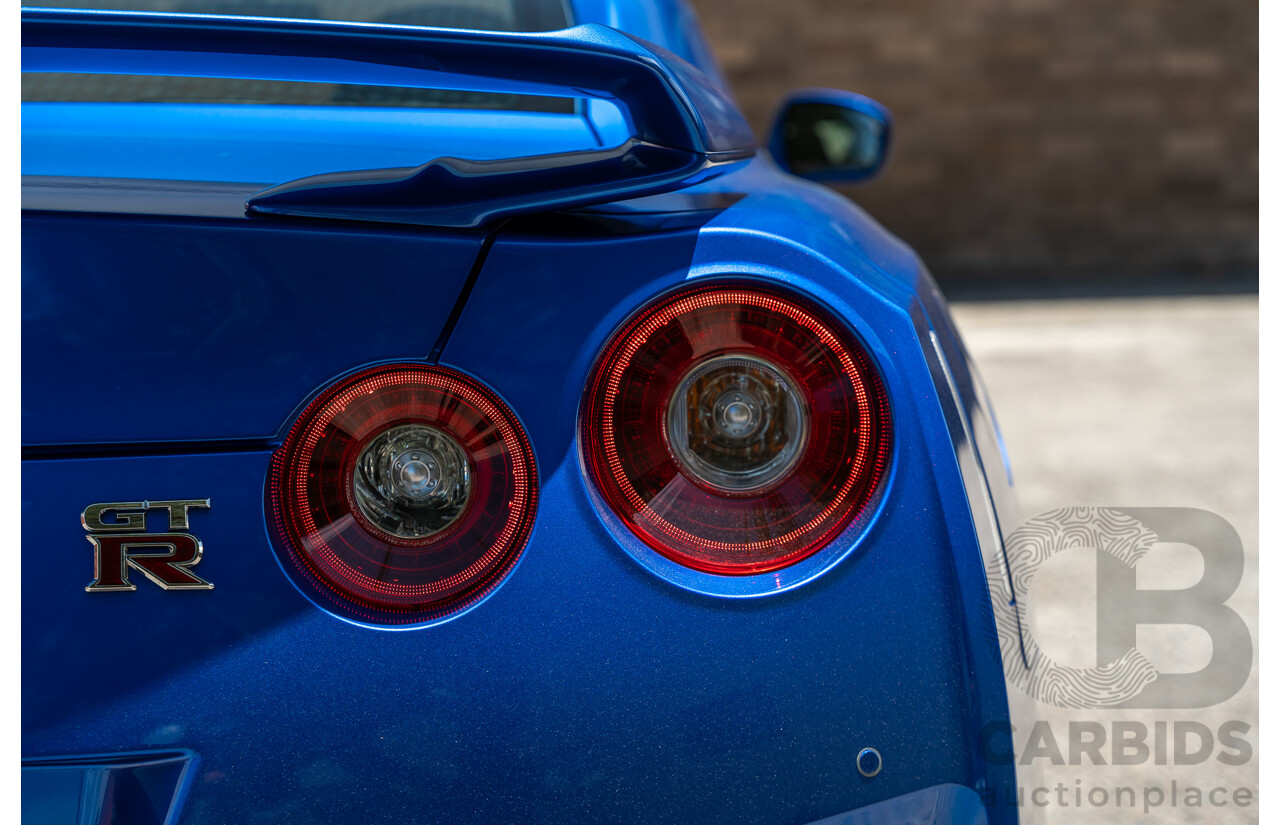 10/2021 Nissan GT-R R35 Premium MY21.5 (AWD) 2d Coupe RCB Bayside Blue Twin Turbo 3.8L