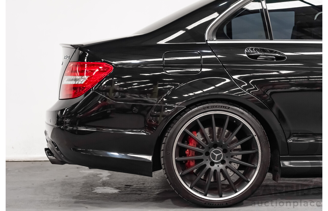 1/2012 Mercedes Benz C63 AMG W204 MY12 4d Sedan Obsidian Black V8 6.3L