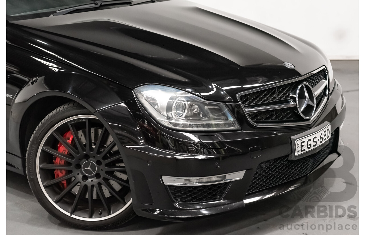 1/2012 Mercedes Benz C63 AMG W204 MY12 4d Sedan Obsidian Black V8 6.3L