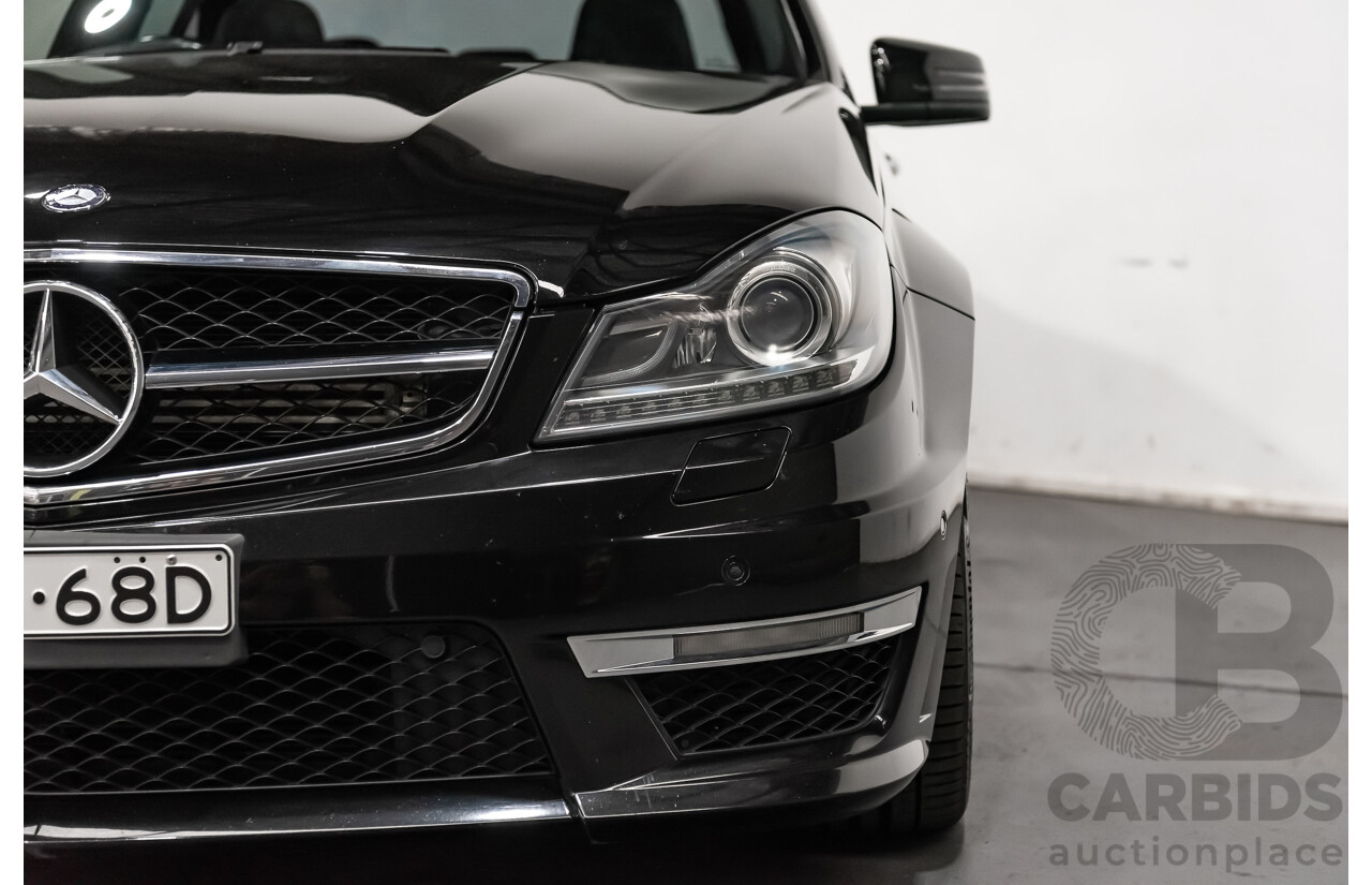 1/2012 Mercedes Benz C63 AMG W204 MY12 4d Sedan Obsidian Black V8 6.3L