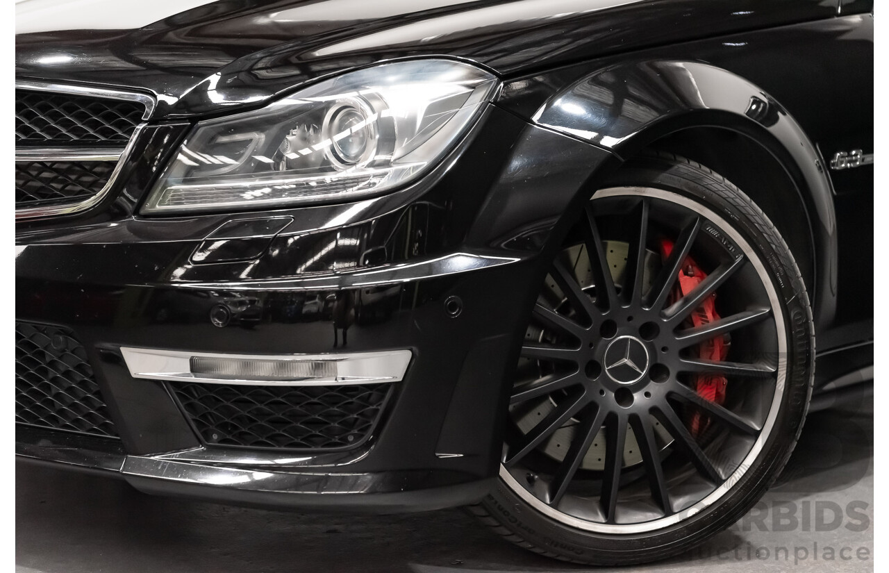 1/2012 Mercedes Benz C63 AMG W204 MY12 4d Sedan Obsidian Black V8 6.3L