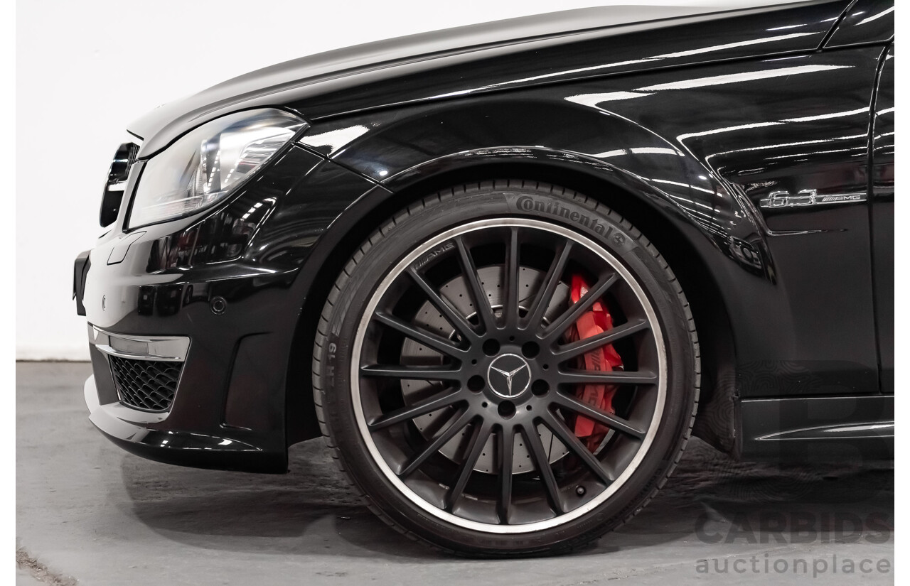 1/2012 Mercedes Benz C63 AMG W204 MY12 4d Sedan Obsidian Black V8 6.3L