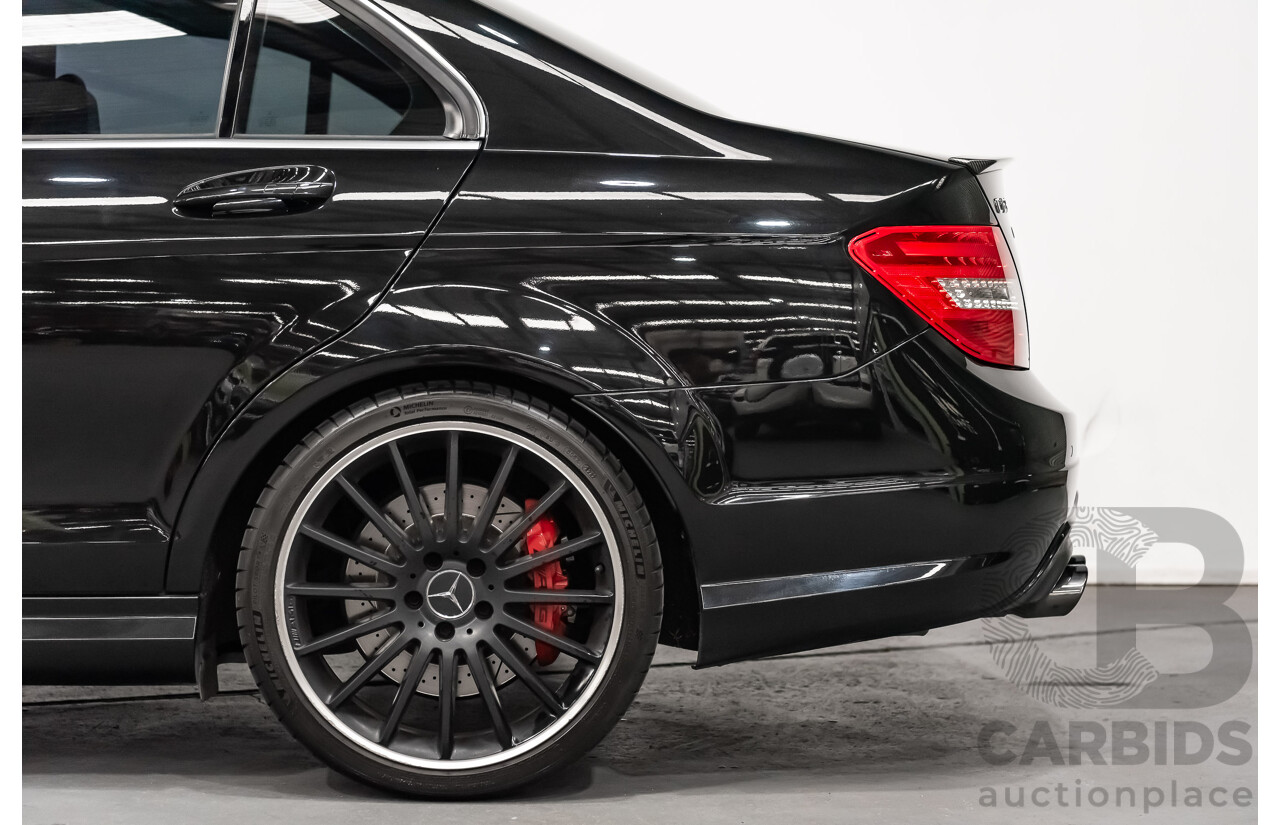 1/2012 Mercedes Benz C63 AMG W204 MY12 4d Sedan Obsidian Black V8 6.3L