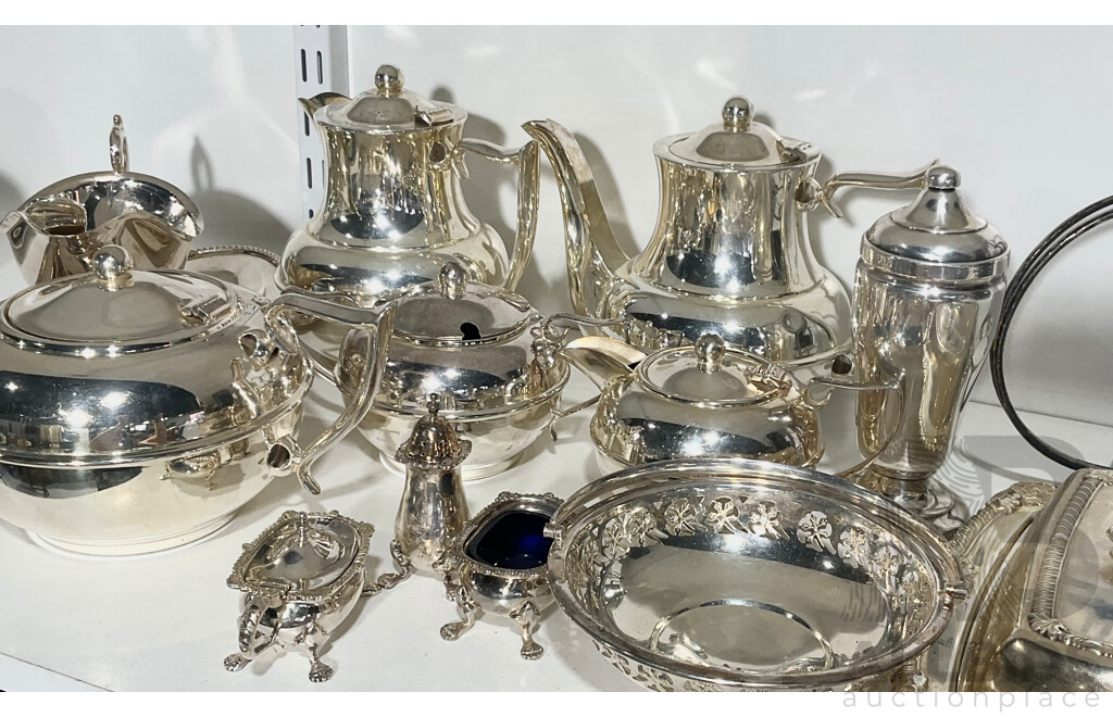 Collection Silver Plate Including Perfection Plate Tea Service and More