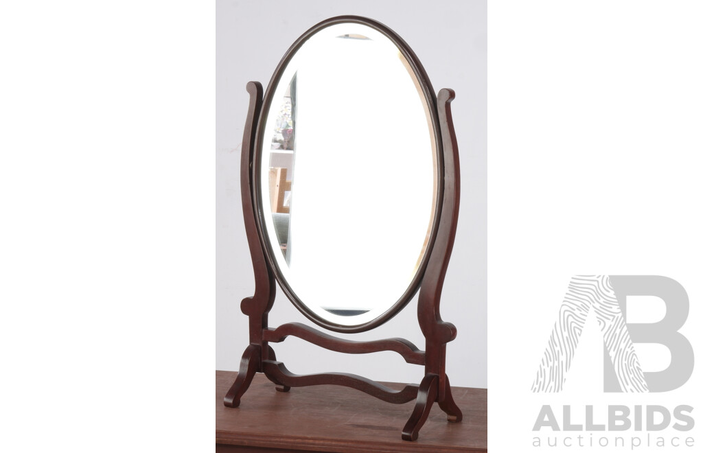 Antique Style Oval Dressing Mirror