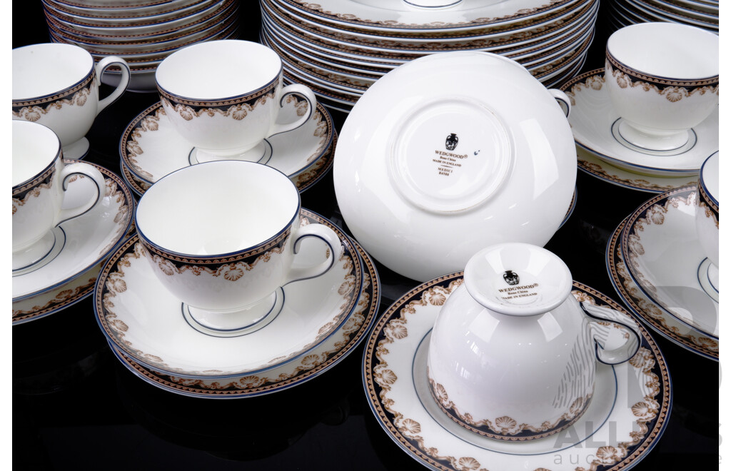 English Wedgwood 72 PIece Dinner Servicde for 12 in Medici Pattern, R4588