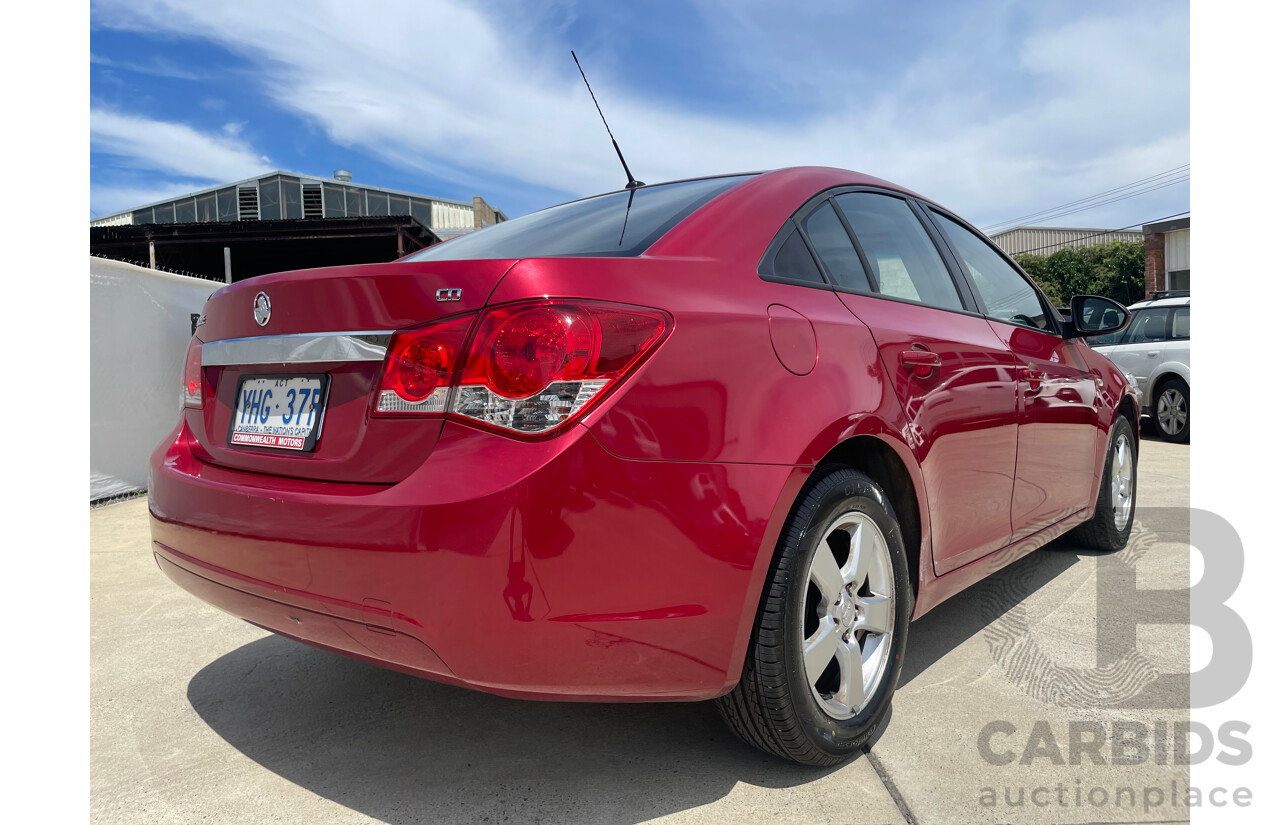 08/10 Holden Cruze CD FWD JG 4D Sedan Red 1.8L