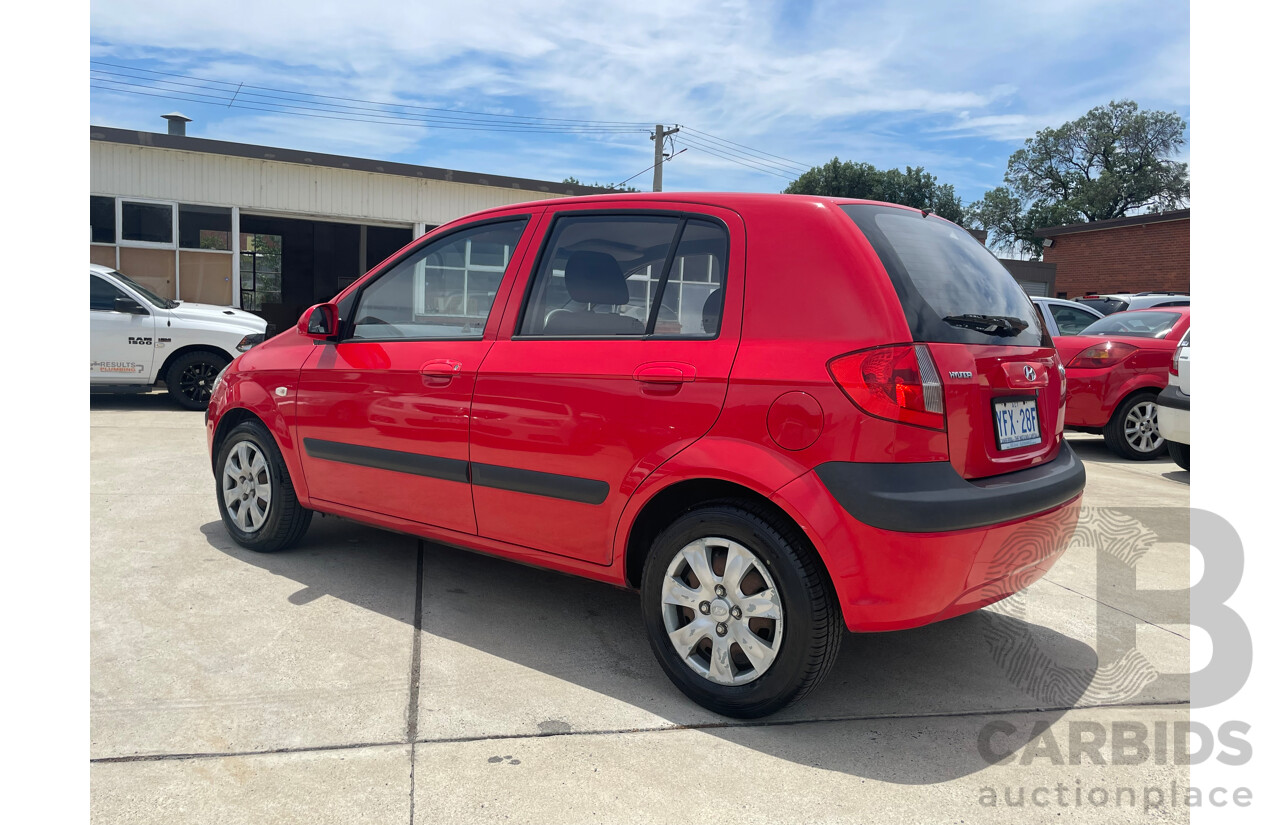 07/09 Hyundai Getz S FWD TB MY09 5D Hatchback Red 1.4L