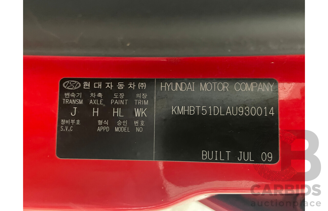07/09 Hyundai Getz S FWD TB MY09 5D Hatchback Red 1.4L
